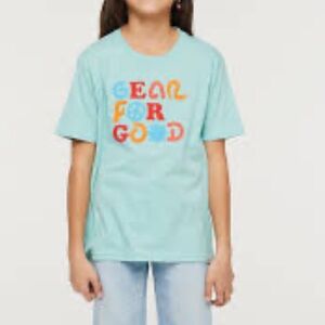 Cotopaxi Sea Glass Gear For Good Cotton T-Shirt Kids Unisex Large NWT
